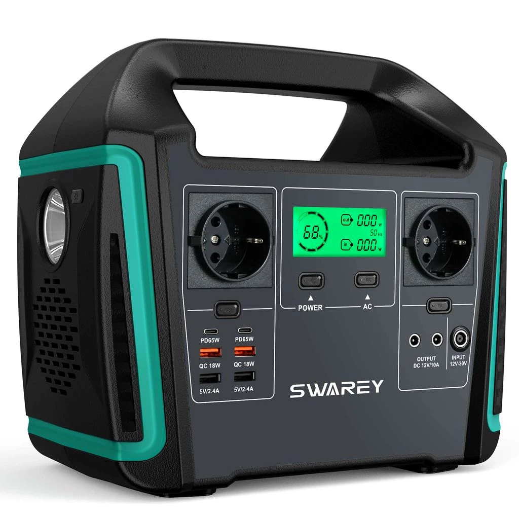 SWAREY S1000 Power Station Stromzeuger 1000W Tragbare Solarspeicher Stromgenerator Ladegeräte