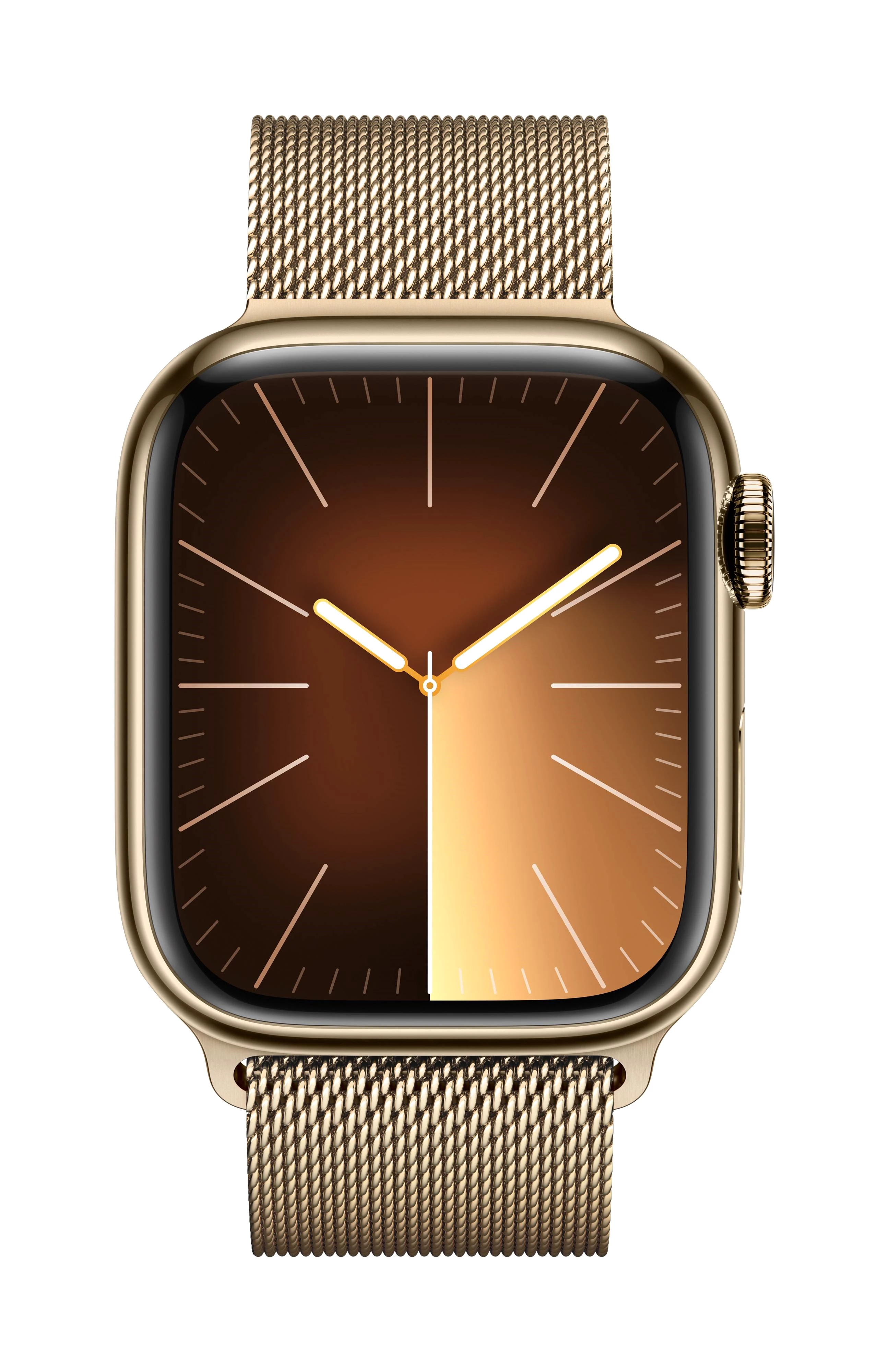Apple Watch Series 9 GPS + Cellular 41 mm Edelstahlgehäuse Milanese Loop Gold 