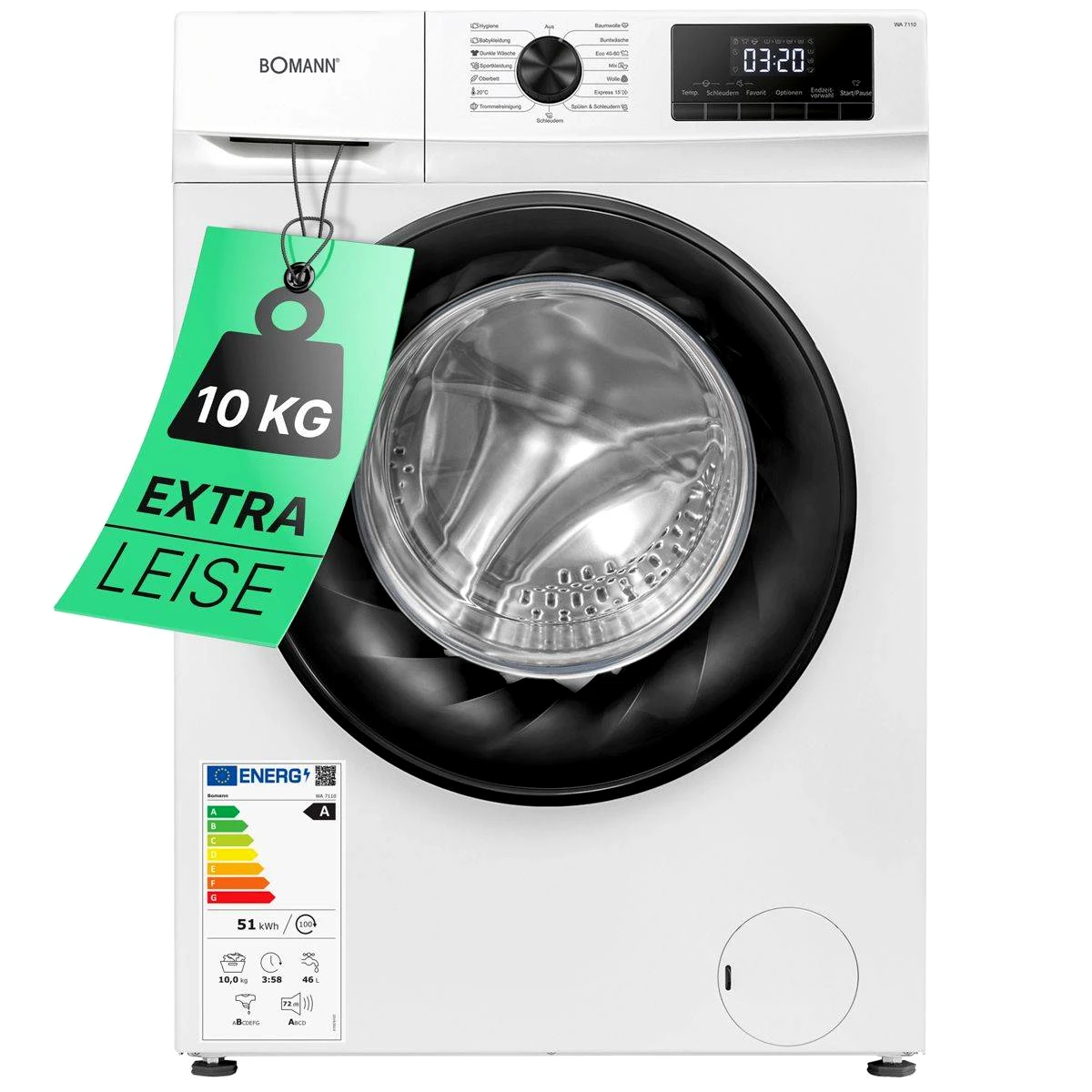 Bomann Waschmaschine WA 7110 weiß