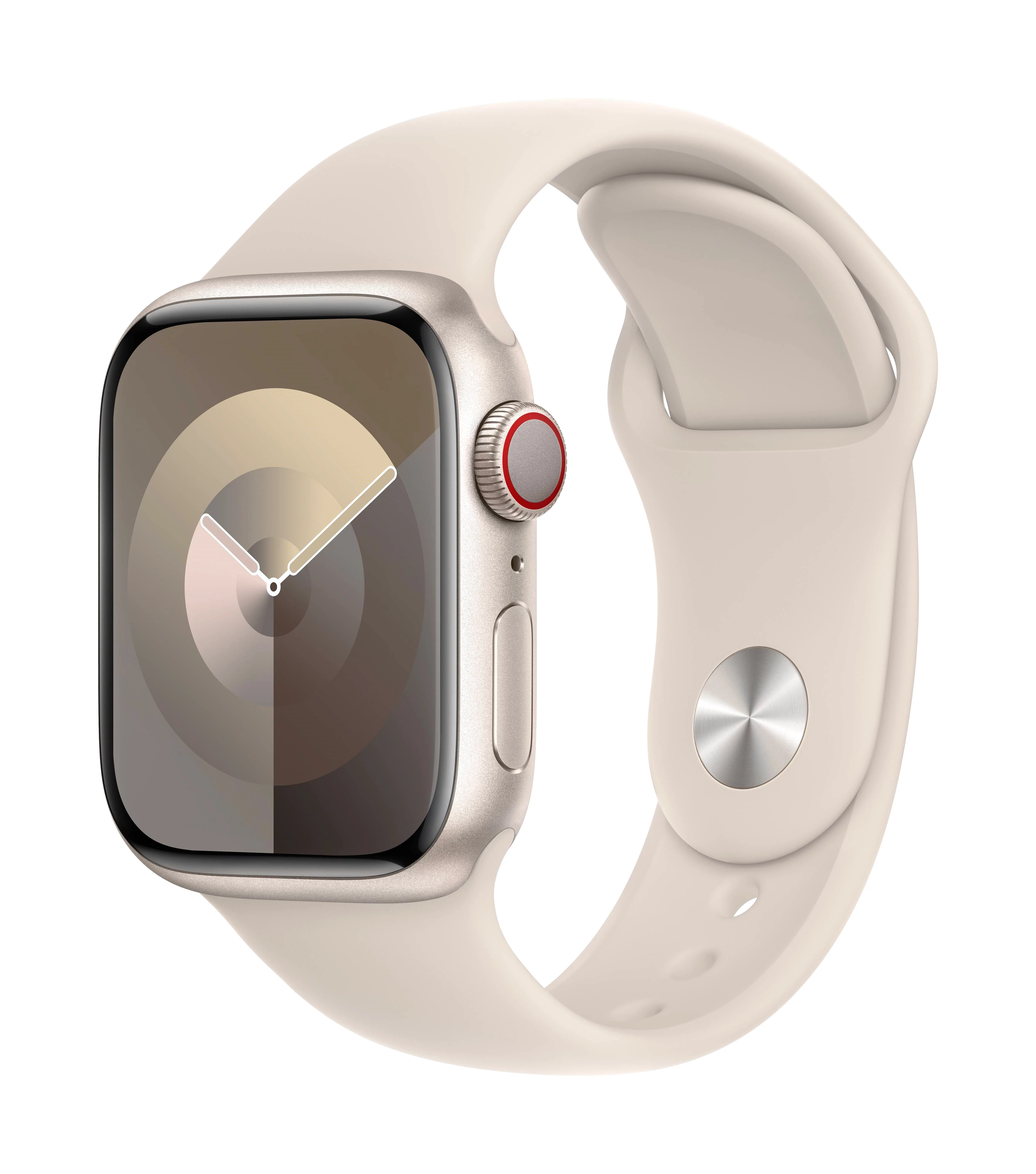 Apple Watch Series 9 GPS + Cellular 41 mm Aluminiumgehäuse Sport Band Starlight S/M