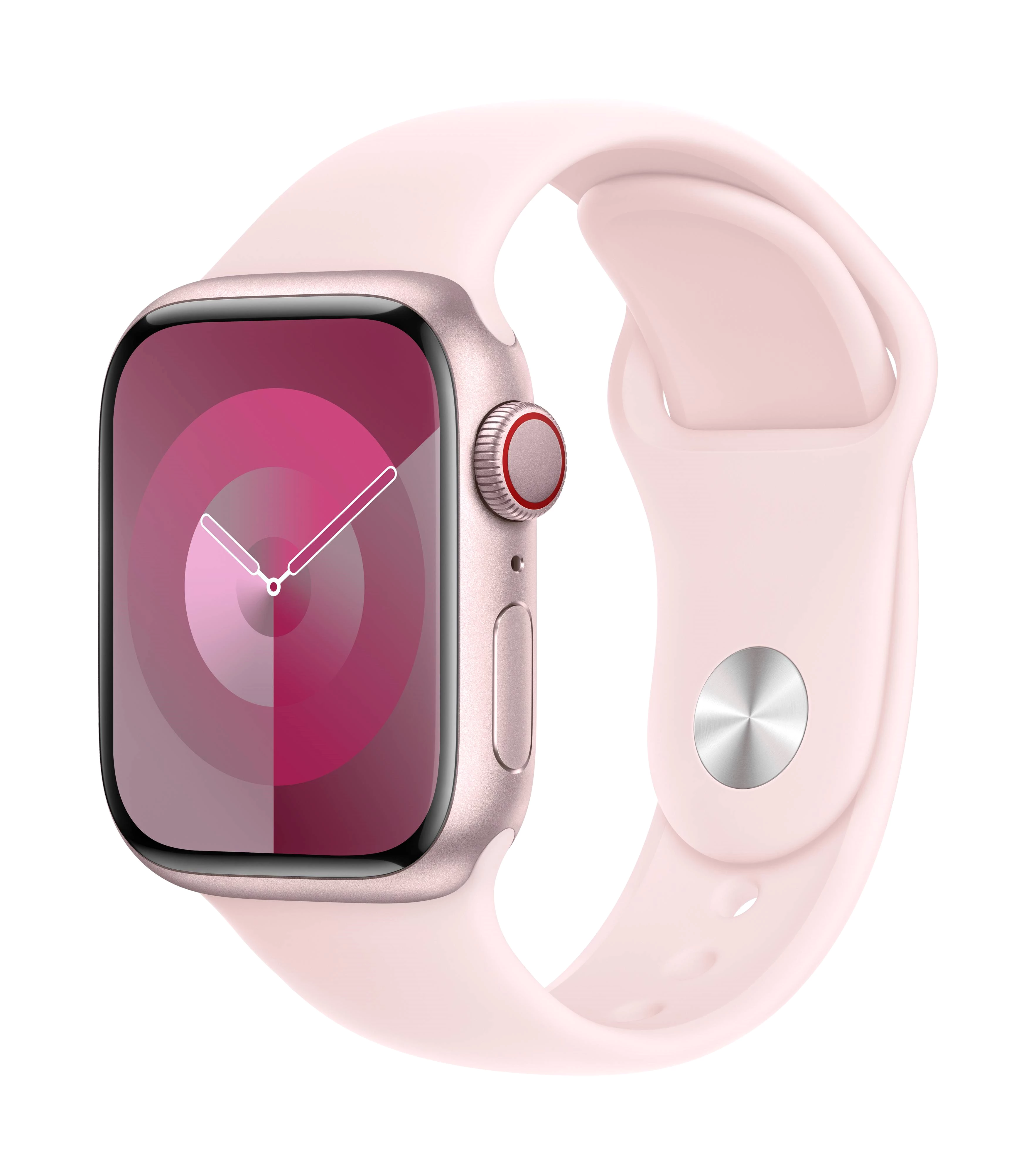 Apple Watch Series 9 GPS + Cellular 41 mm Aluminiumgehäuse Sport Band Light-Pink M/L