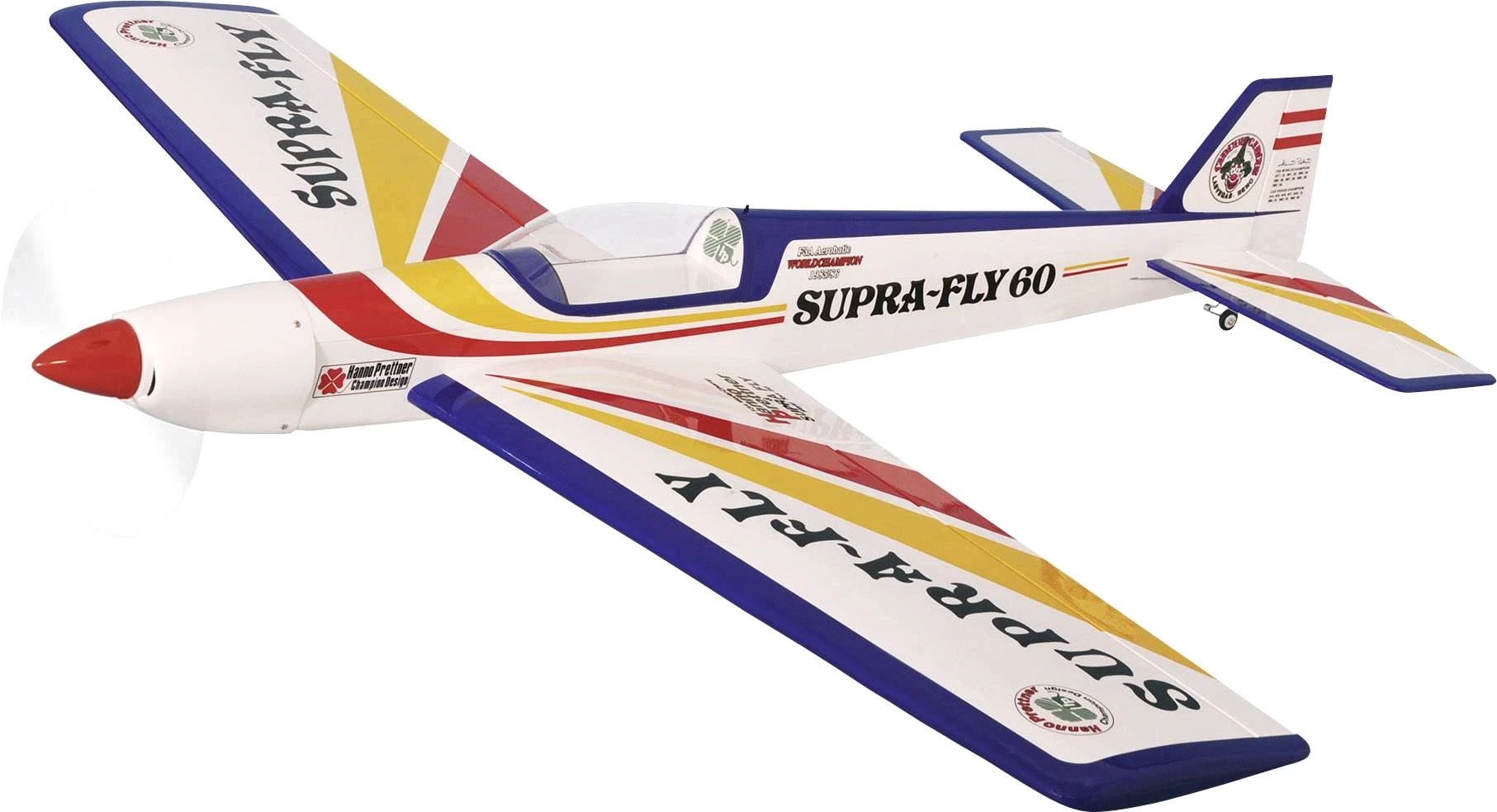 Pichler Supra Fly 60 Rot, Gelb RC Motorflugmodell ARF 1720 mm